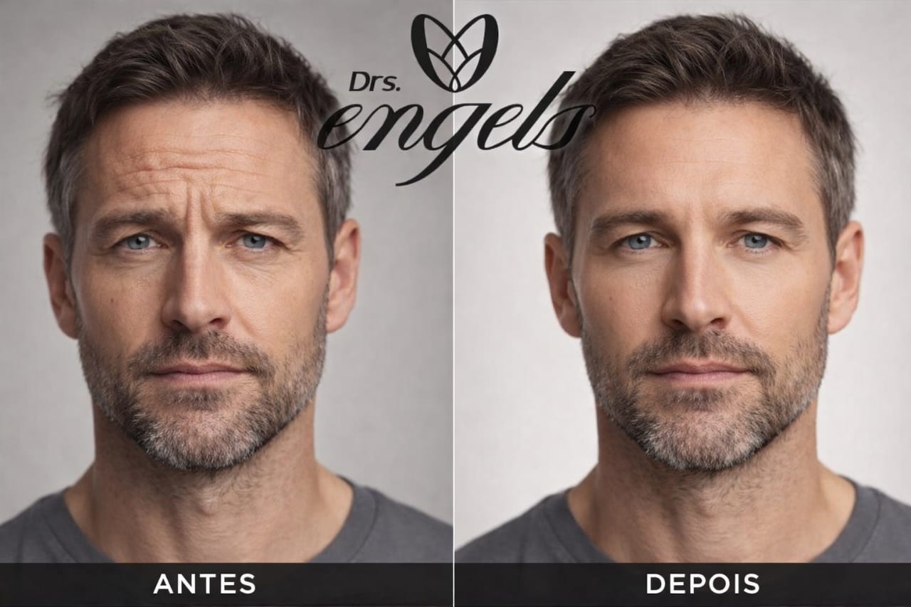 Paciente recebendo BOTOX EM PONTA GROSSA na clínica DRS. Engels — aplicação segura, naturalidade e acompanhamento profissional.