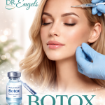 Aplicação de Botox no rosto para redução de rugas com a Dr. Engels, procedimento estético facial seguro e eficaz
