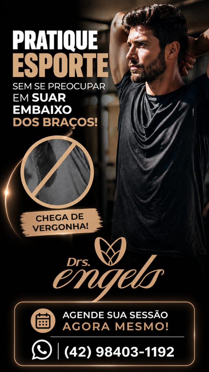 Profissional aplicando tratamento para sudorese excessiva em axila na Clínica DRS. Engels, Ponta Grossa, com tecnologia moderna e ambiente seguro.