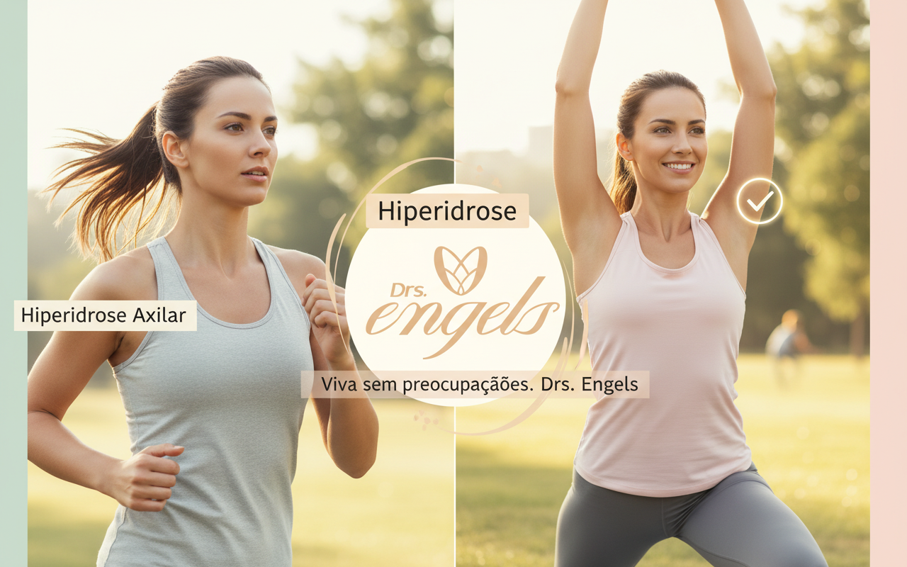 Profissional realizando procedimento de hiperidrose tratamento na Clínica DRS. Engels, Ponta Grossa, em ambiente seguro e com equipamento moderno.